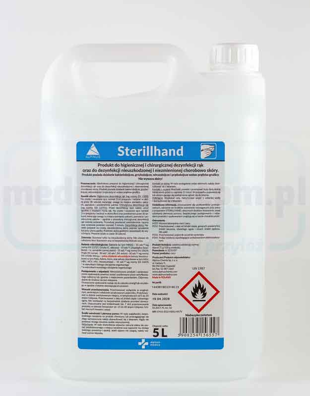 Sterillhand 5L Händedesinfektionsmittel (entspricht AHD, Velodes, Skinman)